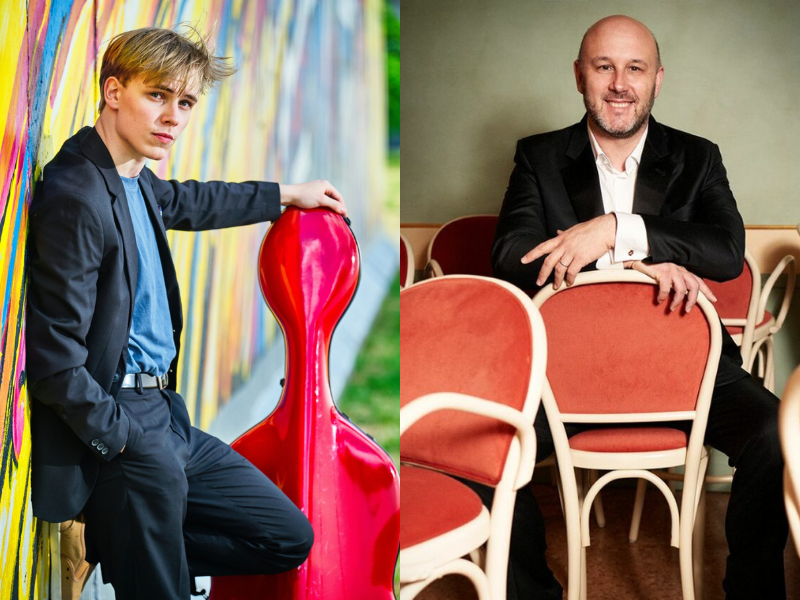 Riccardo Frizza, alla guida della Filarmonica Toscanini, e il violoncellista Philipp Schupelius inaugurano il Festival Toscanini