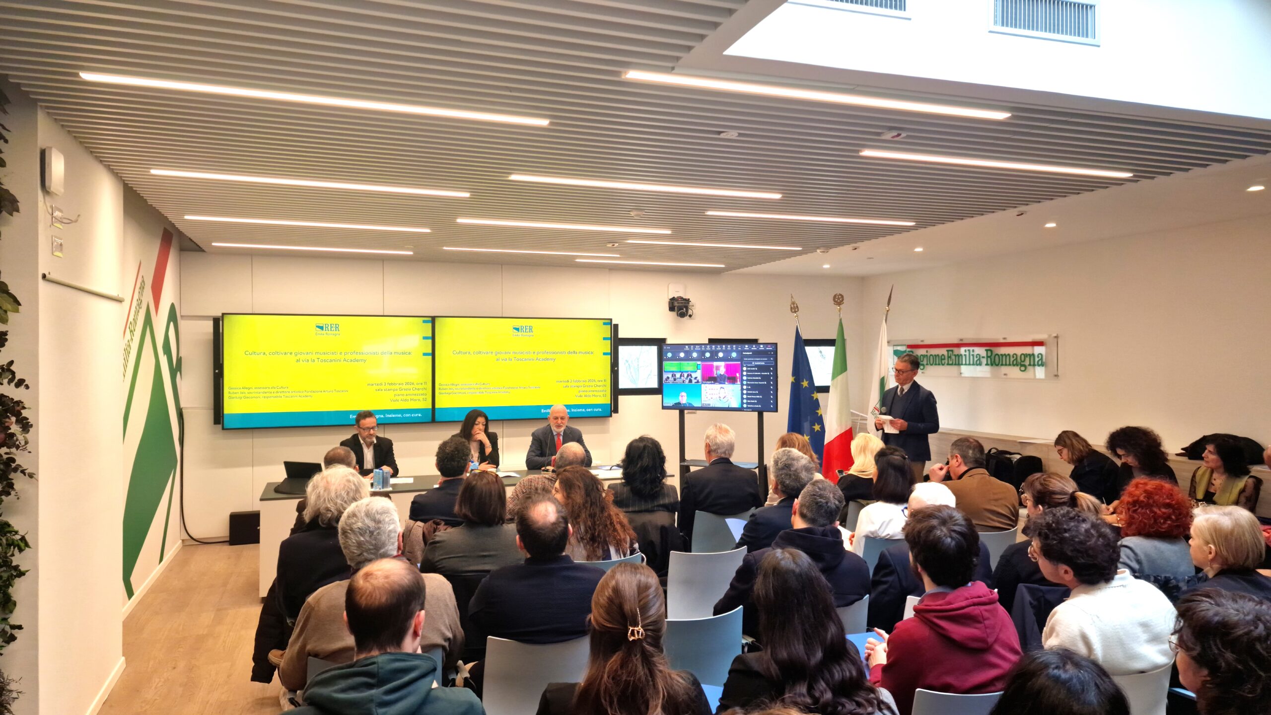 TOSCANINI ACADEMY: Presentato oggi, nella sede della Regione Emilia-Romagna, il modello di formazione permanente della Fondazione Toscanini che trasforma il talento in professione