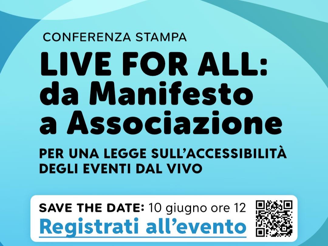 “Live For All”: La Toscanini sostiene il percorso verso una legge per l’accessibilità degli eventi dal vivo